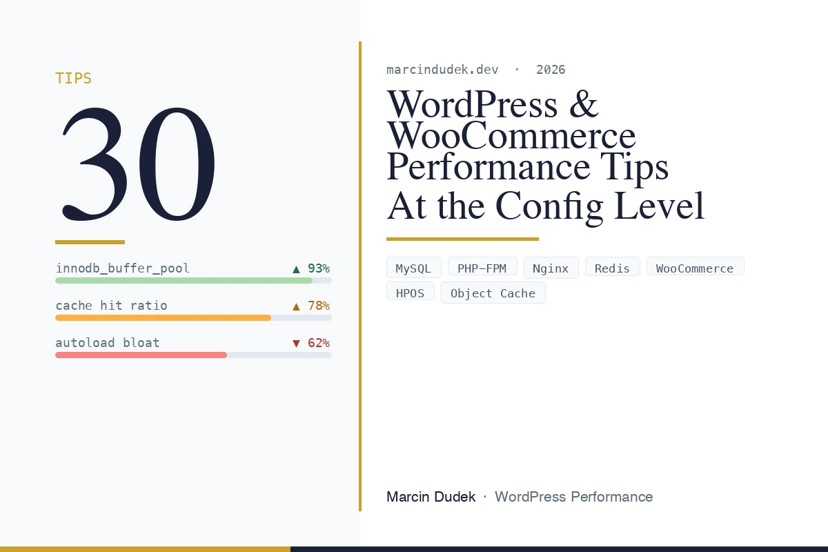 30 WooCommerce Performance Tips That Actually Work (2026)